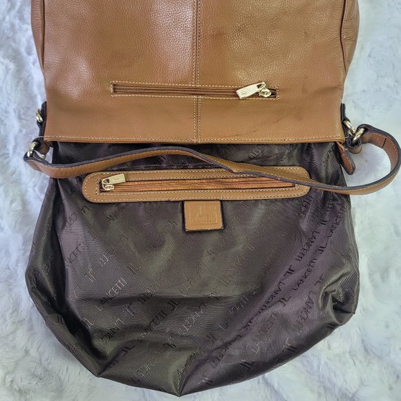 LANCETTI Y2K Brown Leather Shoulder Bag - Picture 13 of 16